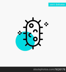 Bacteria, Biochemistry, Biology, Chemistry turquoise highlight circle point Vector icon
