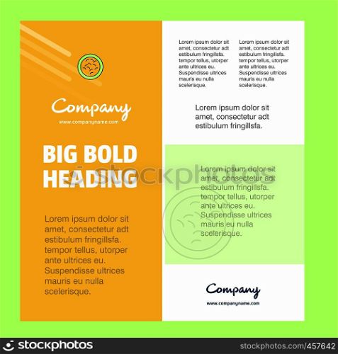 Bacteria Business Company Poster Template. with place for text and images. vector background