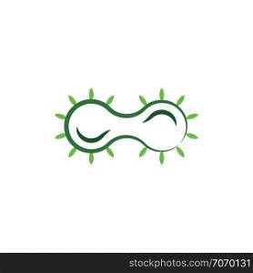 bacteria cell division icon logo vector design