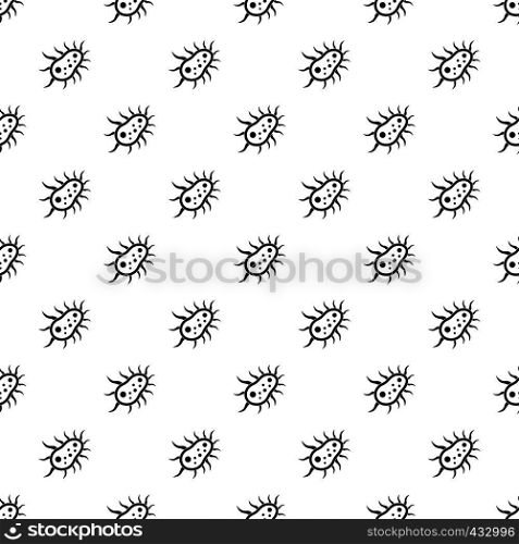 Bacteria centipede pattern seamless in simple style vector illustration. Bacteria centipede pattern vector