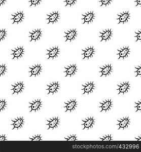 Bacteria centipede pattern seamless in simple style vector illustration. Bacteria centipede pattern vector
