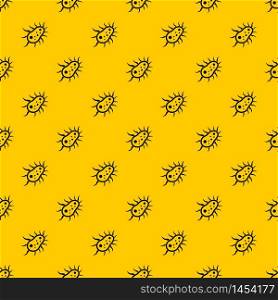 Bacteria centipede pattern seamless vector repeat geometric yellow for any design. Bacteria centipede pattern vector