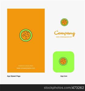 Bacteria Company Logo App Icon and Splash Page Design. Creative Business App Design Elements