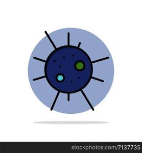 Bacteria, Disease, Virus Abstract Circle Background Flat color Icon