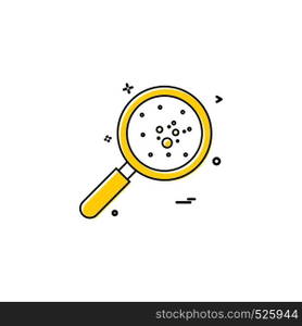 Bacteria icon design vector