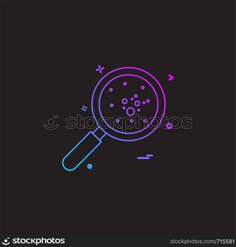 Bacteria icon design vector