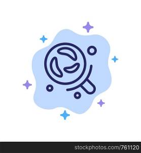 Bacteria, Laboratory, Research, Science Blue Icon on Abstract Cloud Background