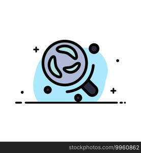 Bacteria, Laboratory, Research, Science  Business Flat Line Filled Icon Vector Banner Template