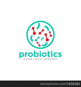 Bacteria Logo design Vector Template