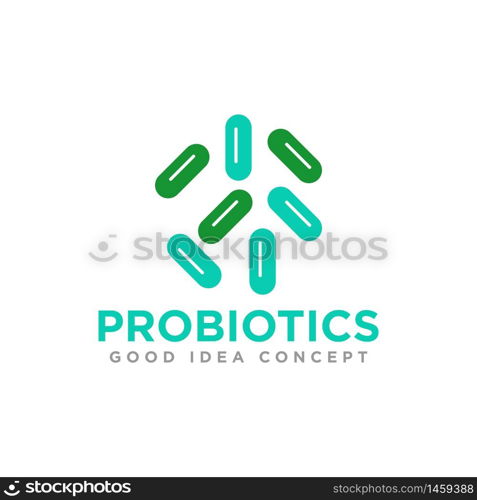 Bacteria Logo design Vector Template