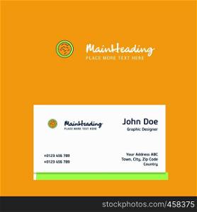 Bacteria logo Design with business card template. Elegant corporate identity. - Vector