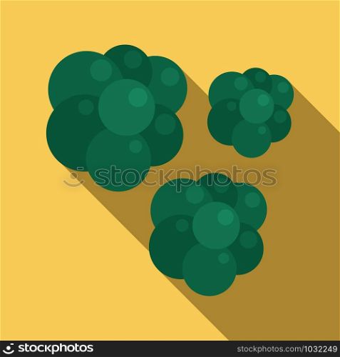 Bacteria molecule icon. Flat illustration of bacteria molecule vector icon for web design. Bacteria molecule icon, flat style