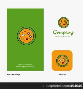 Bacteria on plate Company Logo App Icon and Splash Page Design. Creative Business App Design Elements
