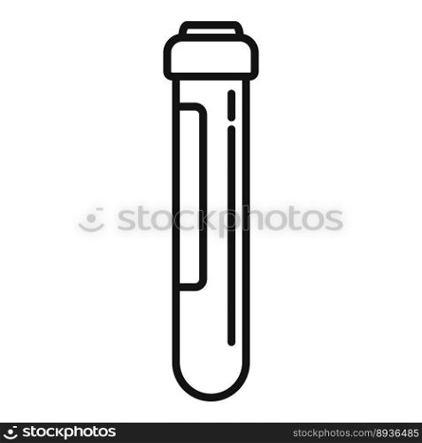 Bacteria test tube icon outline vector. Disease drug. Resistant medical. Bacteria test tube icon outline vector. Disease drug