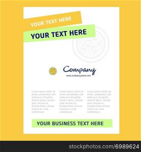 Bacteria Title Page Design for Company profile ,annual report, presentations, leaflet, Brochure Vector Background