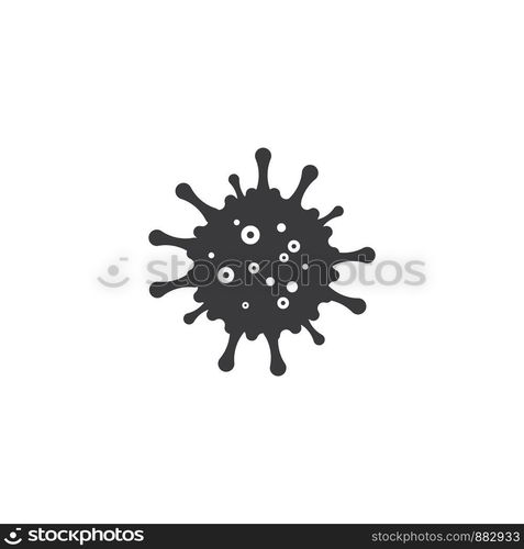 Bacteria vector illustration icon template design