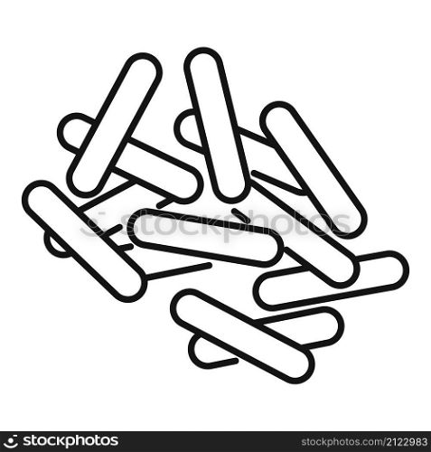 Bacteria yoghurt icon outline vector. Gut bacterium. Good microbe. Bacteria yoghurt icon outline vector. Gut bacterium