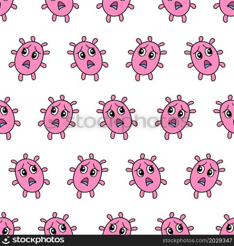 bacterial sad repeat pattern background