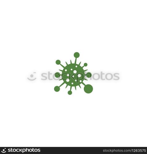 Bacterial virus icon vector flat design