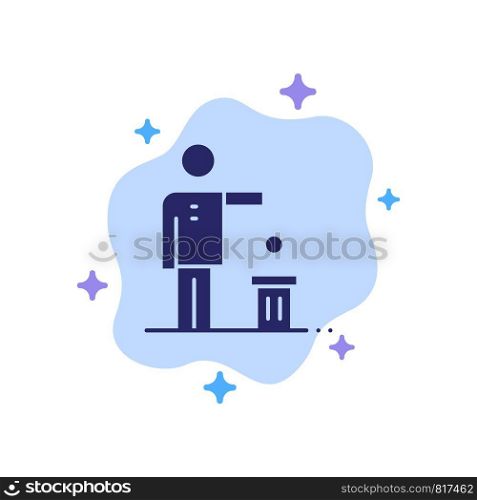 Bad, Idea, Ideas, Recycling, Thought Blue Icon on Abstract Cloud Background