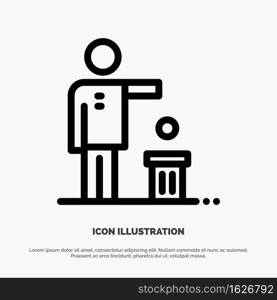 Bad, Idea, Ideas, Recycling, Thought Line Icon Vector