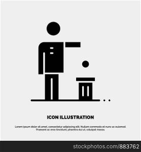 Bad, Idea, Ideas, Recycling, Thought solid Glyph Icon vector