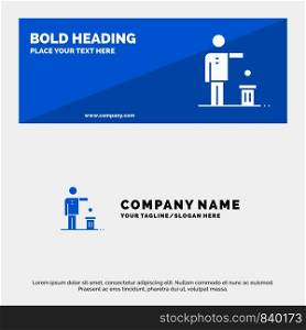Bad, Idea, Ideas, Recycling, Thought SOlid Icon Website Banner and Business Logo Template