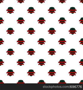 Badge hipster pattern seamless in flat style for any design. Badge hipster pattern seamless