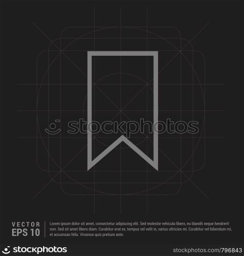 Badge Icon - Black Creative Background - Free vector icon