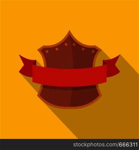 Badge king icon. Flat illustration of badge king vector icon for web. Badge king icon, flat style