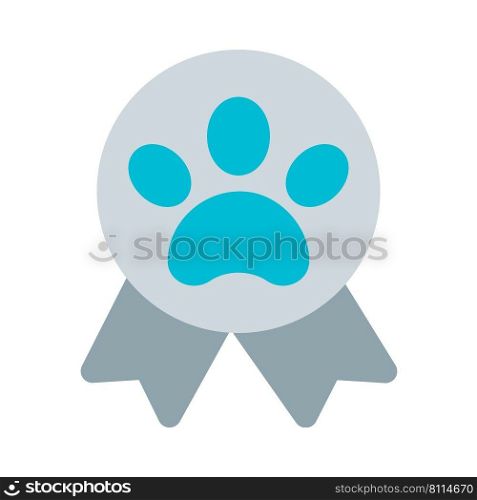 Badge of animal for identification.