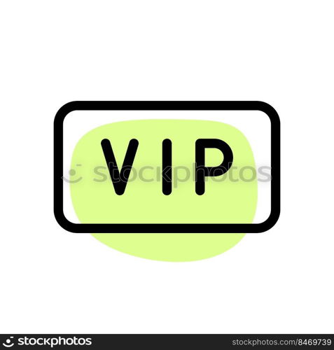 Badge offered for further VIP purchasing.