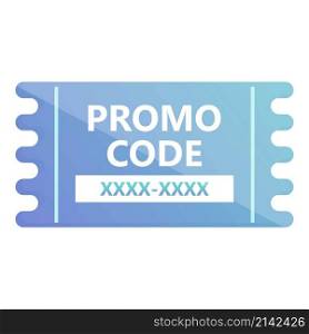 Badge promo code icon cartoon vector. Ticket gift. Rebate legal. Badge promo code icon cartoon vector. Ticket gift