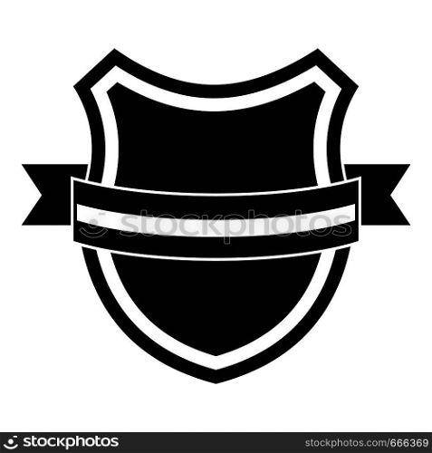 Badge retro icon. Simple illustration of badge retro vector icon for web. Badge retro icon, simple black style