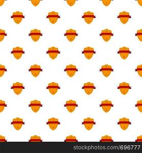 Badge warrior pattern seamless in flat style for any design. Badge warrior pattern seamless