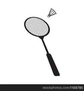 Badminton icon design template vector isolated