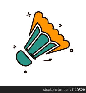 Badminton icon design vector