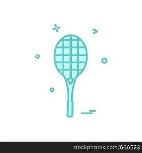 Badminton icon design vector