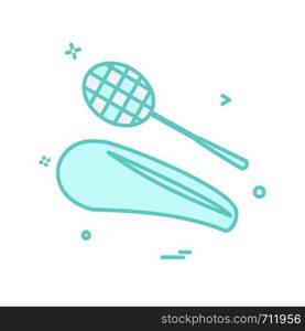 Badminton icon design vector