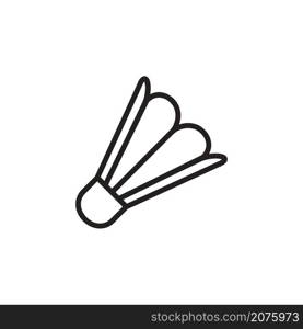 badminton icon vector design templates white on background