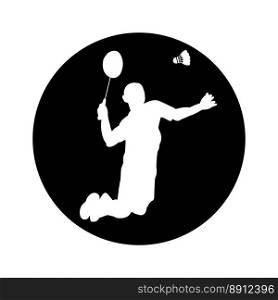 badminton icon vector illustration symbol design