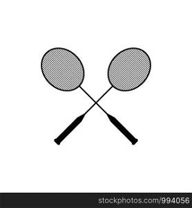 Badminton racket icon isolated on background. Vector. Badminton racket icon