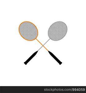 Badminton racket icon isolated on background. Vector. Badminton racket icon