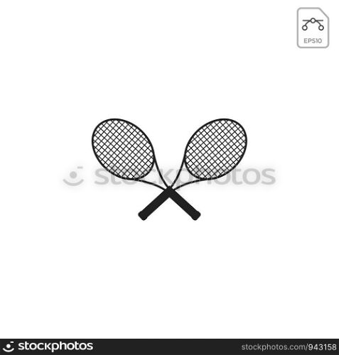badminton racket logo vector icon element isolated - vector. badminton racket logo vector icon element isolated