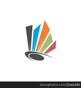 Badminton shuttlecock icon logo illustration vector
