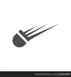 Badminton shuttlecock icon logo illustration vector