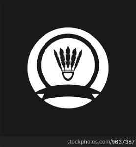Badminton Sport Icon And Symbol Vector Template Illustration