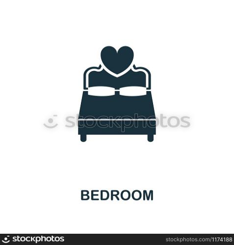 Badroom creative icon. Simple element illustration. Badroom concept symbol design from honeymoon collection. Can be used for mobile and web design, apps, software, print.. Badroom creative icon. Simple element illustration. Badroom concept symbol design from honeymoon collection. Perfect for web design, apps, software, print.