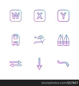 bag , boats ,alphabets , sea , food , picnic , summer , target , waether , sea side , beach , letters , swimming , icon, vector, design, flat, collection, style, creative, icons