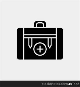 bag, camping, health, hiking, luggage Glyph Icon. Vector isolated illustration. Vector EPS10 Abstract Template background